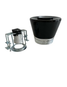 Leucos VEGA/I/OP Vega Halbeinbauleuchte Opalschwarz